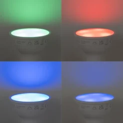 LUUMR 5er-Set Smart GU10 50mm Dimmbare LED-Lampen Opal RGBW 4,7W 400 lm 2700-6500K