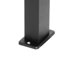 QAZQA 3er-Set smarte Außenstandleuchten schwarz 65cm IP44 - Baleno