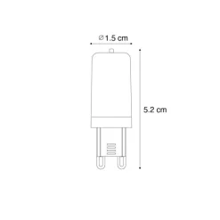LUEDD G9 Dimmbare LED-Glühbirne Matt 3W 280 lm 2700K