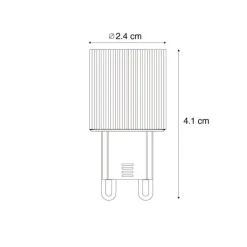 LUEDD G9 24mm Dimmbare LED-Glühbirne 3W 300 lm 2700K