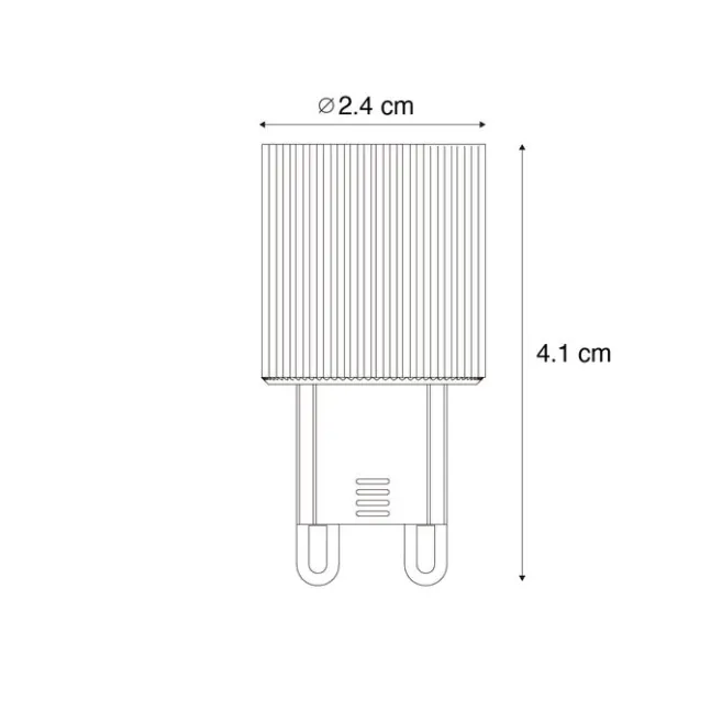 LUEDD G9 24mm 3-Stufen-dimmbare LED-Glühbirne 3W 300lm 2700K