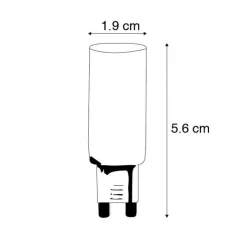 LUEDD G9 3-stufig dimmbare LED 4,5 W 500 lm 2700 K