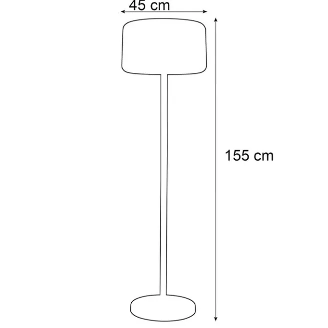 Newgarden Garten-Stehleuchte weiß inkl. dimmbarer solarbetriebener LED IP65 - Chloe Plant