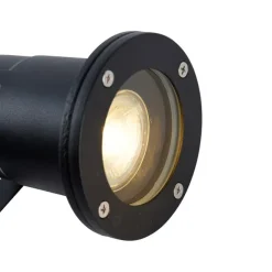 QAZQA Gartenstrahler schwarz inkl. Kabel und Stecker 200 cm IP65 - Basic