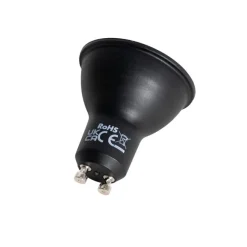 LUEDD GU10 LED-Glühbirne 50mm Schwarz 7W 610 lm 3000K