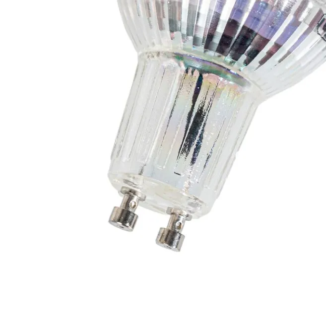 LUEDD GU10 50mm dimmbare Kelvin LED-Glühbirne klar 4,9W 400 lm 2200-3000K