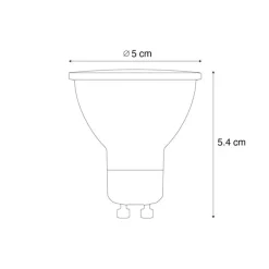 LUEDD GU10 50mm LED-Glühbirnen Klar 3W 250 lm 2200K
