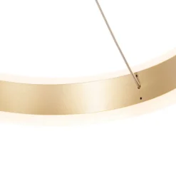 QAZQA Hängelampe Messing rund inkl. LED 3-Stufen dimmbar 3-Licht - Lyani