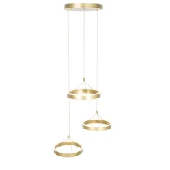 QAZQA Hängelampe Messing rund inkl. LED 3-Stufen dimmbar 3-Licht - Lyani