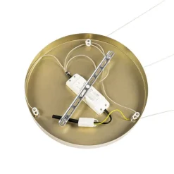 QAZQA Hängelampe Messing rund inkl. LED 3-Stufen dimmbar 3-Licht - Lyani