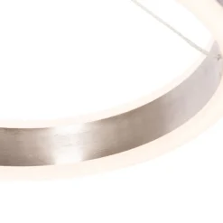 QAZQA Hängelampe Stahl 30 cm inkl. LED 3-stufig dimmbar - Lyani