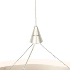 QAZQA Hängelampe Stahl 30 cm inkl. LED 3-stufig dimmbar - Lyani