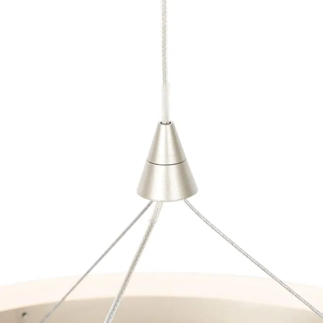 QAZQA Hängelampe Stahl 30 cm inkl. LED 3-stufig dimmbar - Lyani