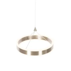 QAZQA Hängelampe Stahl 30 cm inkl. LED 3-stufig dimmbar - Lyani