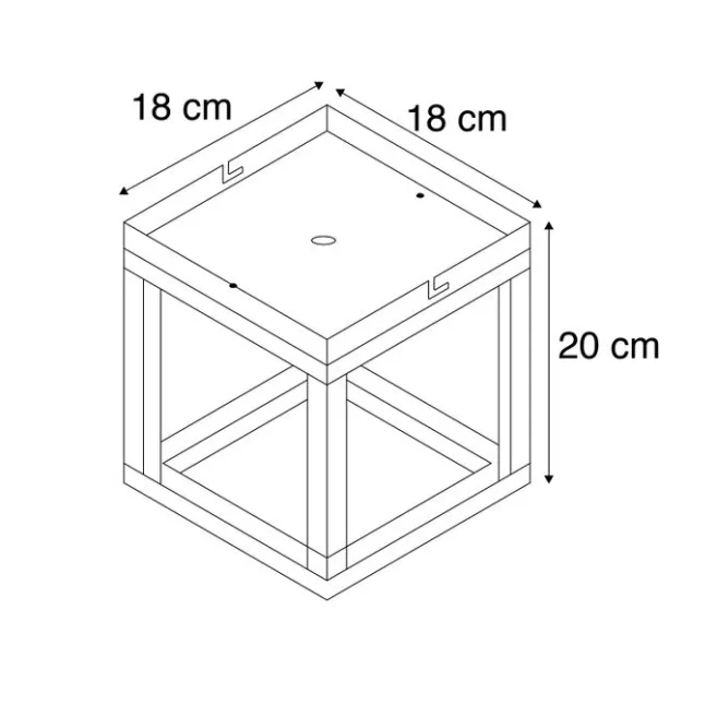 QAZQA Industrielle Deckenleuchte rostbraun - Käfig
