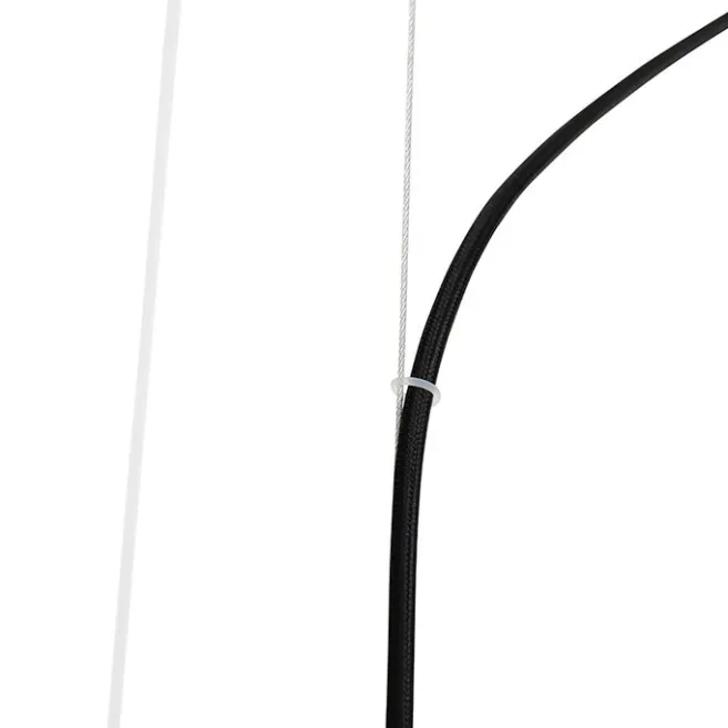 QAZQA Industrielle Hängelampe schwarz mit Gestell 4-flammig GU10 - Cage Rack