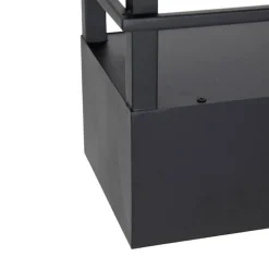 QAZQA Industrielle Hängelampe schwarz mit Gestell 4-flammig GU10 - Cage Rack
