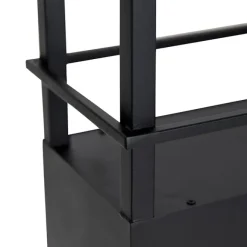 QAZQA Industrielle Hängelampe schwarz mit Gestell 4-flammig GU10 - Cage Rack