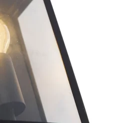 QAZQA Intelligente Außenwandleuchte schwarz inkl. WLAN A60 IP44- Rotterdam 2