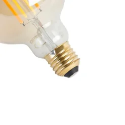 Calex Intelligente E27-LED-Lampe, dimmbar bis warm, G95, Gold, 7 W, 806 lm, 1800 K – 3000 K