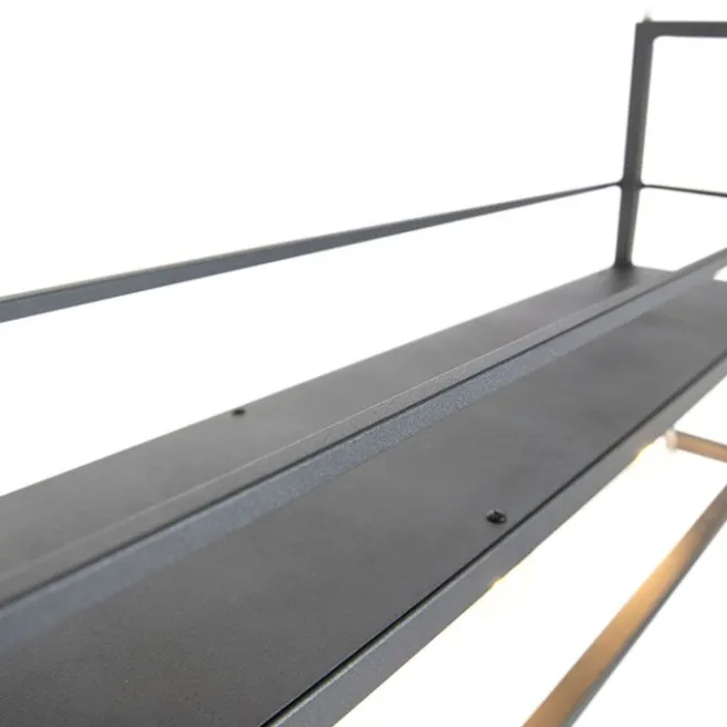 QAZQA Intelligente Hängelampe schwarz inkl. WiFi A60 Lichtquellen - Cage Rack