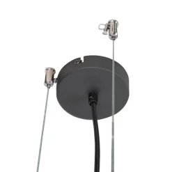 QAZQA Intelligente Hängelampe schwarz inkl. WiFi A60 Lichtquellen - Cage Rack