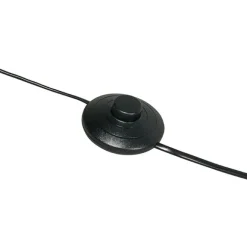 QAZQA Intelligente moderne Bogenlampe schwarz inkl. A60 Wifi - Vinossa