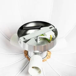 Kinder QAZQA Japandi Deckenleuchte Beige 52cm 3-flammig - Plu