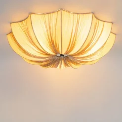 Kinder QAZQA Japandi Deckenleuchte Beige 52cm 3-flammig - Plu