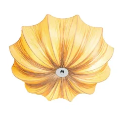 Kinder QAZQA Japandi Deckenleuchte Beige 52cm 3-flammig - Plu