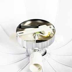 Kinder QAZQA Japandi Deckenleuchte Grau Seide 52cm 3-flammig - Plu