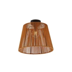 QAZQA Japandi-Deckenleuchte für den Außenbereich mit orangefarbenem Seil IP54 - Jayla