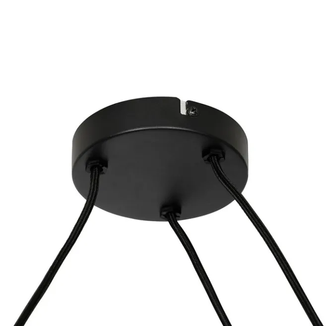 Kinder QAZQA Japandi-Pendelleuchte weiß 50 cm 3-flammig - Plu