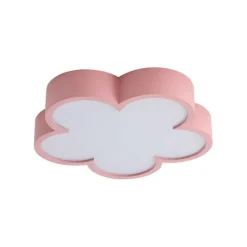 Kinder QAZQA Kinder Deckenleuchte Rosa und Weiß - Lucille