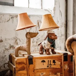 Kinder Happy Lamps Kinder Tischleuchte Dackel Braun inkl. LED - Waldi