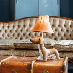 Kinder Happy Lamps Kinder Tischleuchte Dackel Braun inkl. LED - Waldi