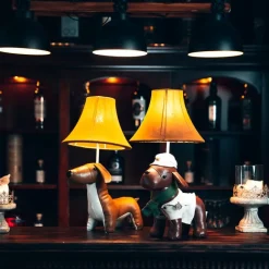 Kinder Happy Lamps Kinder Tischleuchte Dackel Braun inkl. LED - Waldi