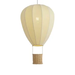 Kinder QAZQA Kinder-Pendelleuchte Beige Heißluftballon - Air Balloon