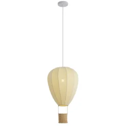 Kinder QAZQA Kinder-Pendelleuchte Beige Heißluftballon - Air Balloon