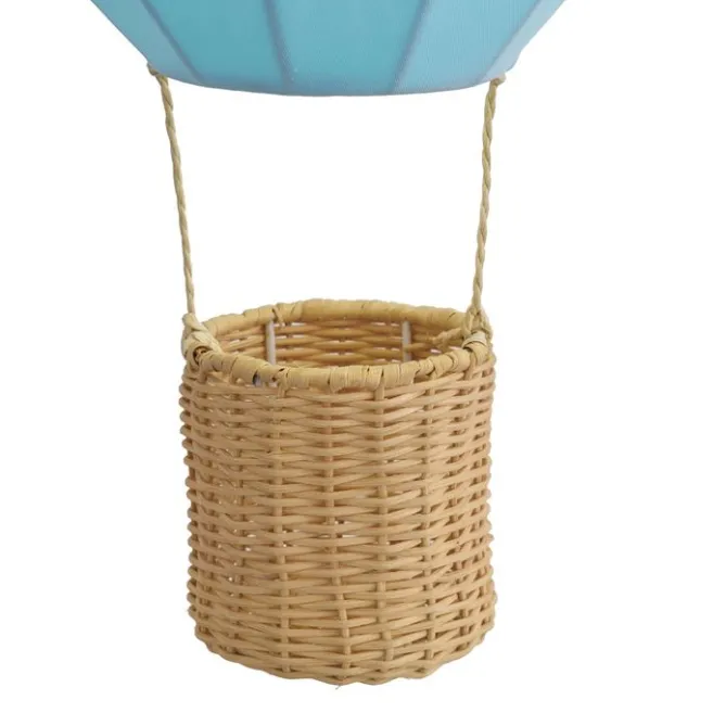 Kinder QAZQA Kinder-Pendelleuchte Blau Heißluftballon - Air Balloon