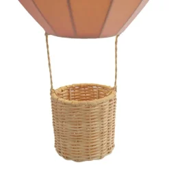 Kinder QAZQA Kinder-Pendelleuchte Rosa Heißluftballon - Air Balloon