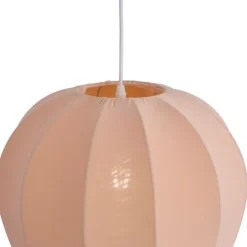 Kinder QAZQA Kinder-Pendelleuchte Rosa Heißluftballon - Air Balloon