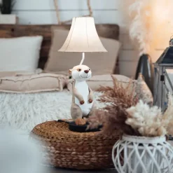 Kinder Happy Lamps Kinder-Tischleuchte Erdmännchen beige - Eddie