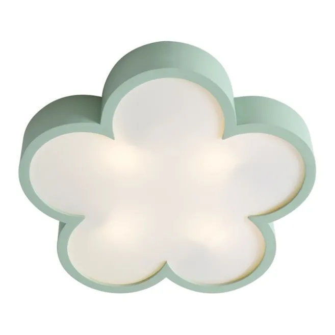 Kinder QAZQA Kinderzimmer-Deckenleuchte Grün mit Weiß - Lucille