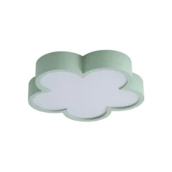 Kinder QAZQA Kinderzimmer-Deckenleuchte Grün mit Weiß - Lucille