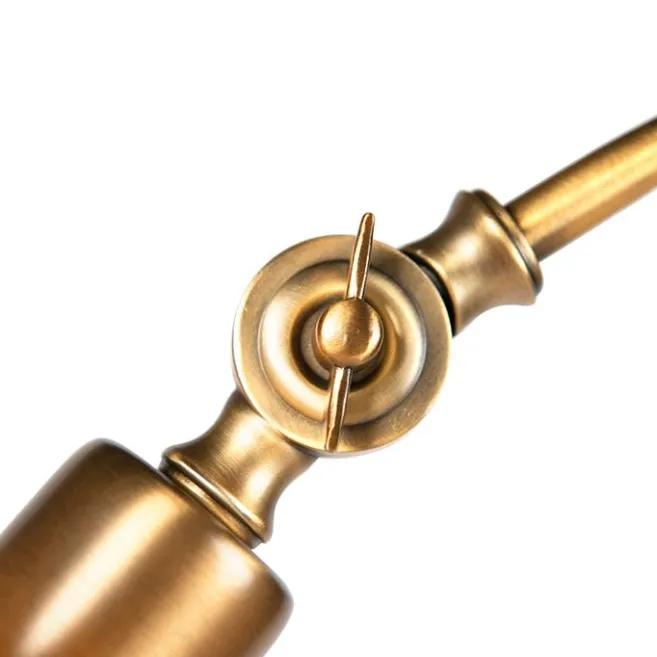 QAZQA Klassische Stehleuchte mit weißem Lampenschirm - Ashley