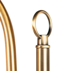 QAZQA Klassische Stehleuchte mit weißem Lampenschirm - Ashley