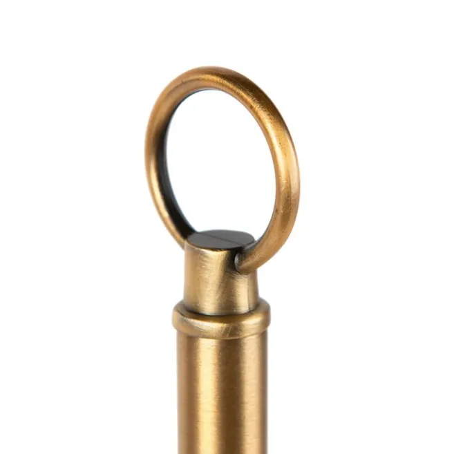 QAZQA Klassische Tischlampe Bronze mit weißem Schirm - Ashley