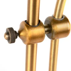 QAZQA Klassische Tischlampe Bronze mit weißem Schirm - Ashley