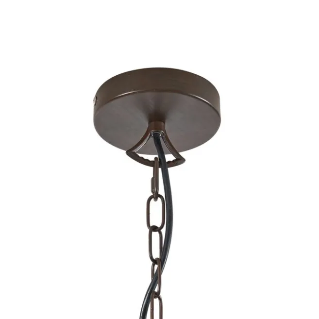 QAZQA Klassischer Kronleuchter Rostbraun 8-flammig - Giuseppe